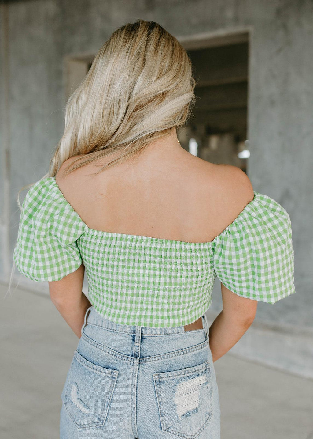 gingham top
