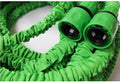 WjDmY Garden Glue Hose, Expandable Nozzle Spray Gun Garden Car Wash Telescopic Hose 3 Times Natural Telescopic Household Imitation Latex Watering Lawn (Color : Green, Size : 50ft)