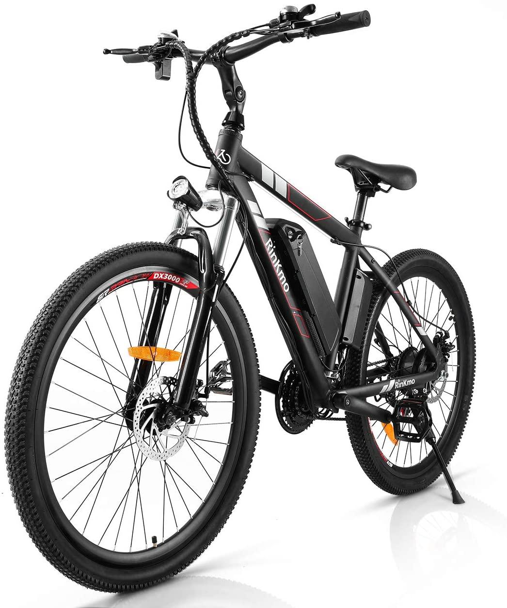 Electric Bike Adults Electric Mountain Bike 26in Power Assist Commuter Bicycle, 20mph Ebike with Removable 10ah Battery, Professional 21 Speed Gears Disc Brakes Aluminum Bike
