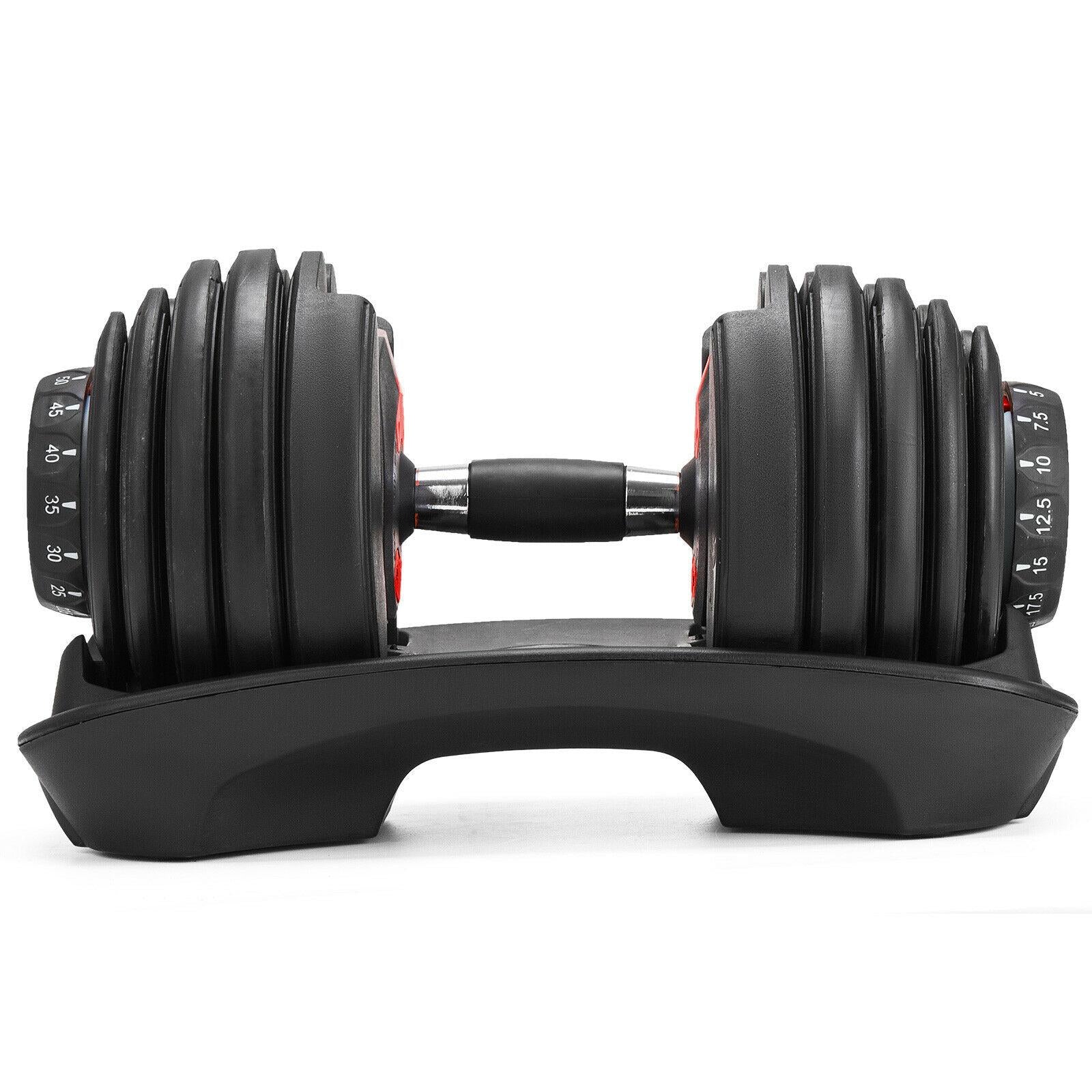 EAYSG Adjustable Select 552 1090 Dumbbell Weight Fitness Workout Gym Dumbbells Syncs
