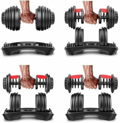 EAYSG Adjustable Select 552 1090 Dumbbell Weight Fitness Workout Gym Dumbbells Syncs