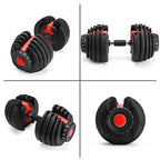 EAYSG Adjustable Select 552 1090 Dumbbell Weight Fitness Workout Gym Dumbbells Syncs