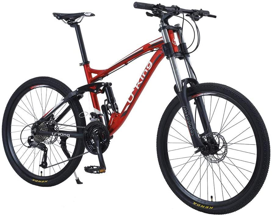27 Speed Mountain Bike, Aluminum Bicycle with  M370 Brake Set, Full Suspension MTB, Lightweight, Dual Disc Brake, 26 Inches Wheels Outdoor Bike for Adults, Men, Women