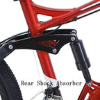 27 Speed Mountain Bike, Aluminum Bicycle with  M370 Brake Set, Full Suspension MTB, Lightweight, Dual Disc Brake, 26 Inches Wheels Outdoor Bike for Adults, Men, Women