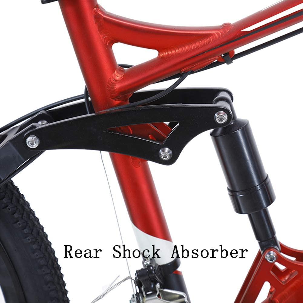 27 Speed Mountain Bike, Aluminum Bicycle with  M370 Brake Set, Full Suspension MTB, Lightweight, Dual Disc Brake, 26 Inches Wheels Outdoor Bike for Adults, Men, Women