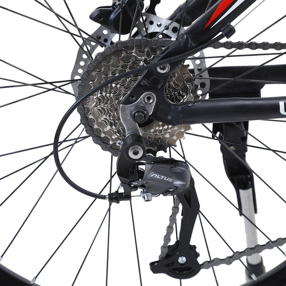 27 Speed Mountain Bike, Aluminum Bicycle with  M370 Brake Set, Full Suspension MTB, Lightweight, Dual Disc Brake, 26 Inches Wheels Outdoor Bike for Adults, Men, Women