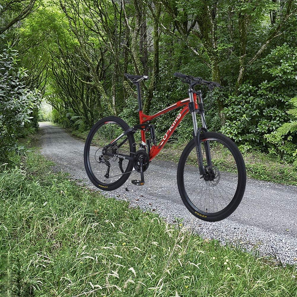 27 Speed Mountain Bike, Aluminum Bicycle with  M370 Brake Set, Full Suspension MTB, Lightweight, Dual Disc Brake, 26 Inches Wheels Outdoor Bike for Adults, Men, Women