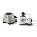 intex saltwater system and sand filter pump set for above ground swimming pool