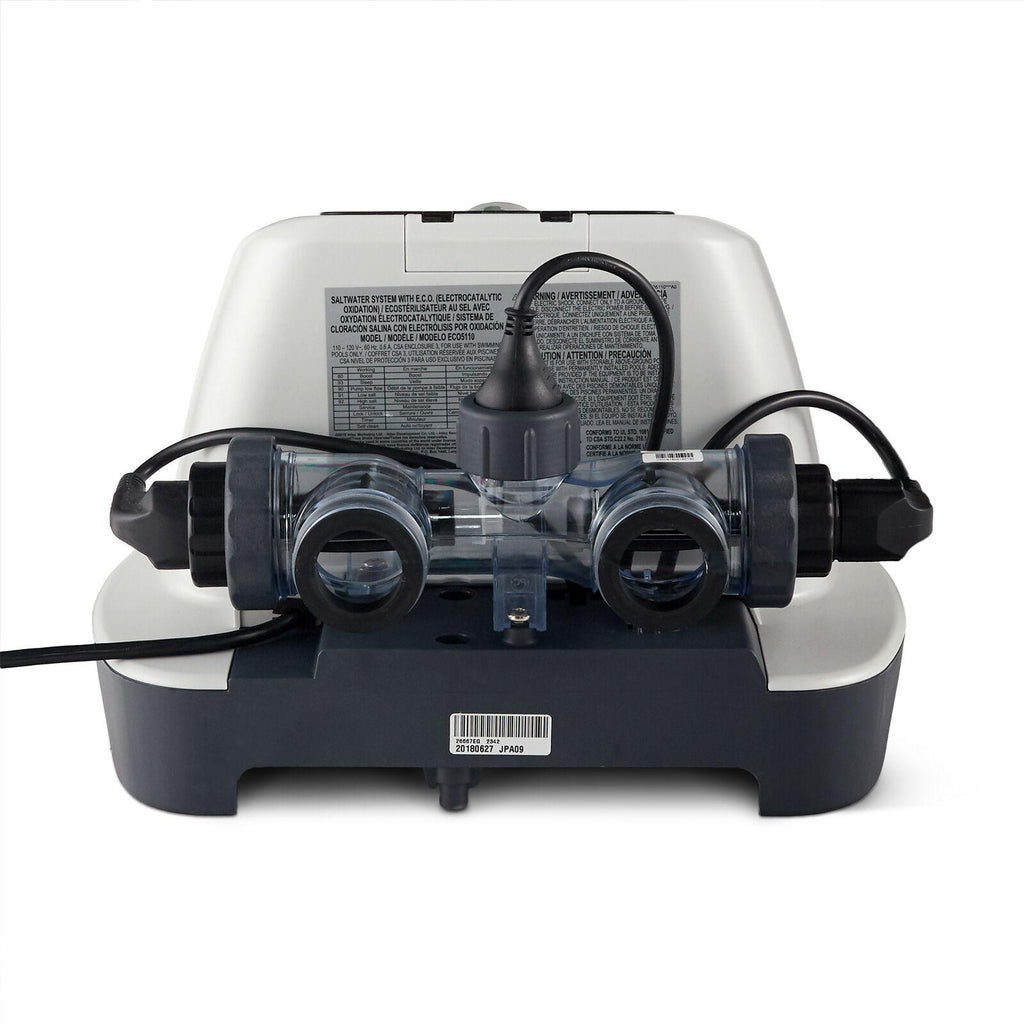 intex saltwater system and sand filter pump set for above ground swimming pool