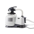 intex saltwater system and sand filter pump set for above ground swimming pool