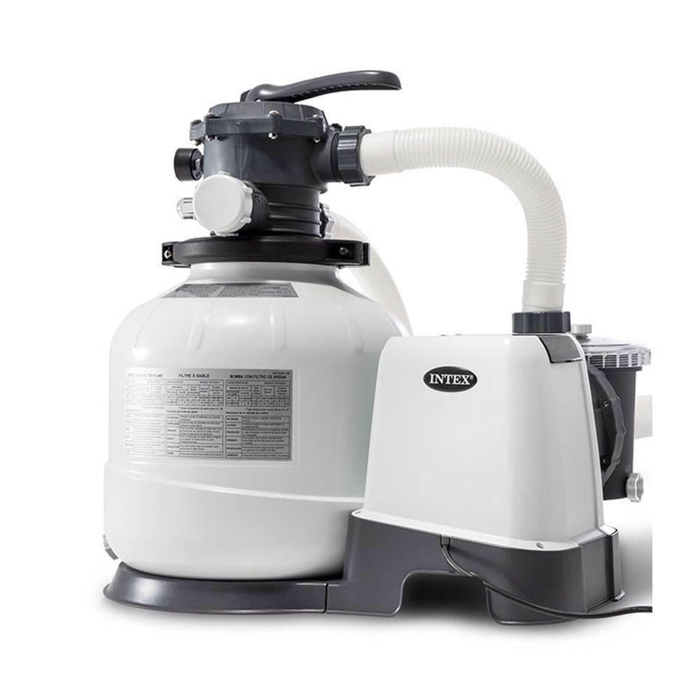 intex saltwater system and sand filter pump set for above ground swimming pool