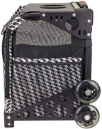 ZUCA ZuZuca Rolling Pet Carrier - Houndstooth Black Insert Bag, Choose Your Frame Color