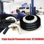 3 Tons Triple Bags Pneumatic Jack Air Jack Heavy Duty Jac6600LBS  Lift