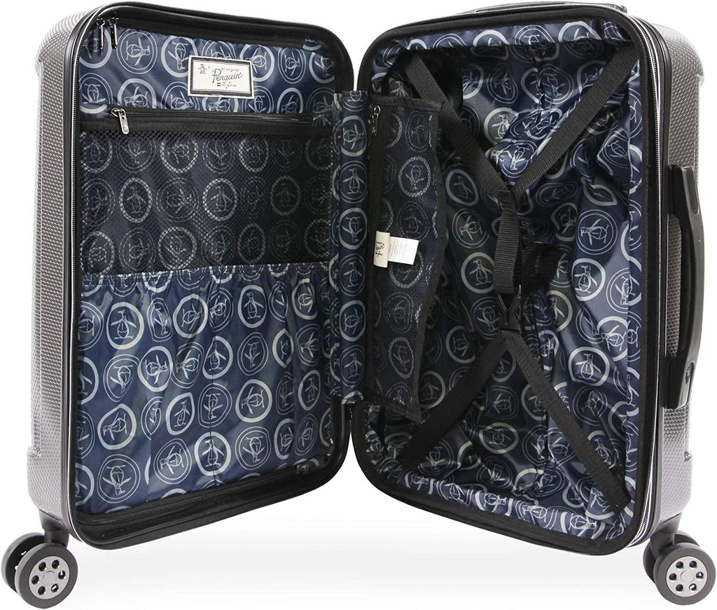 Crest 21" Hardside Carry-on Spinner Luggage, Charcoal, One Size