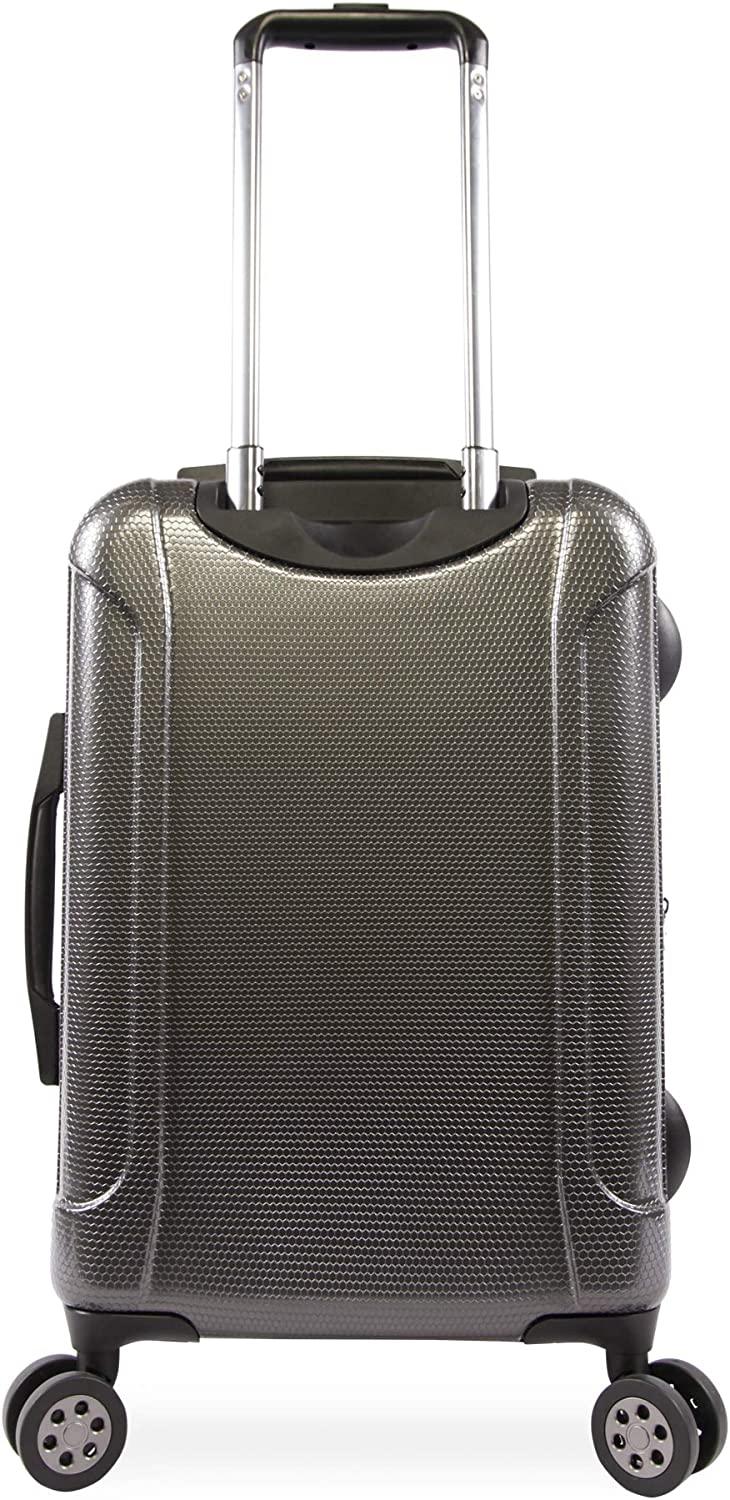 Crest 21" Hardside Carry-on Spinner Luggage, Charcoal, One Size