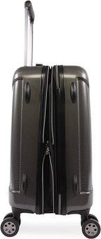Crest 21" Hardside Carry-on Spinner Luggage, Charcoal, One Size