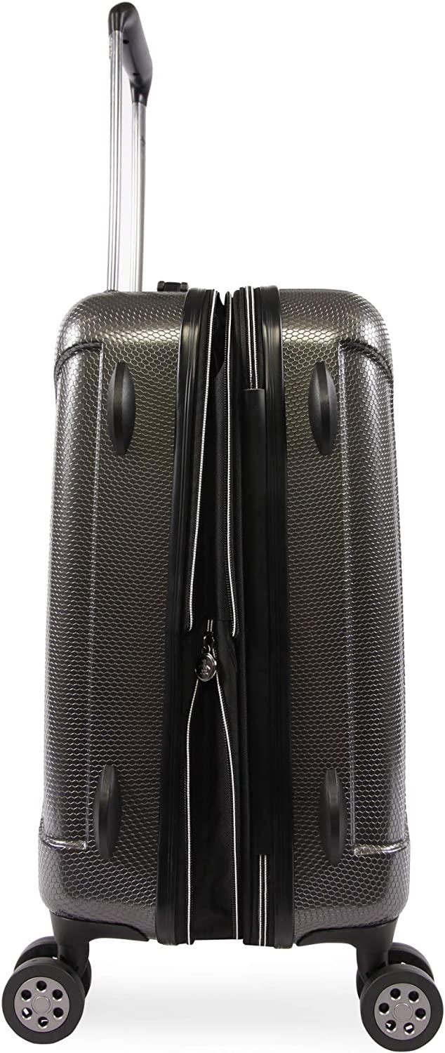 Crest 21" Hardside Carry-on Spinner Luggage, Charcoal, One Size