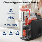 Slushie Machine & Ice Cream Maker Machine 2-IN-1, 6 Modes for Smoothies, Milkshakes, Cocktails, Margarita, and Ice Cream, No Ice Needed, Self-Cleaning, For Home Use