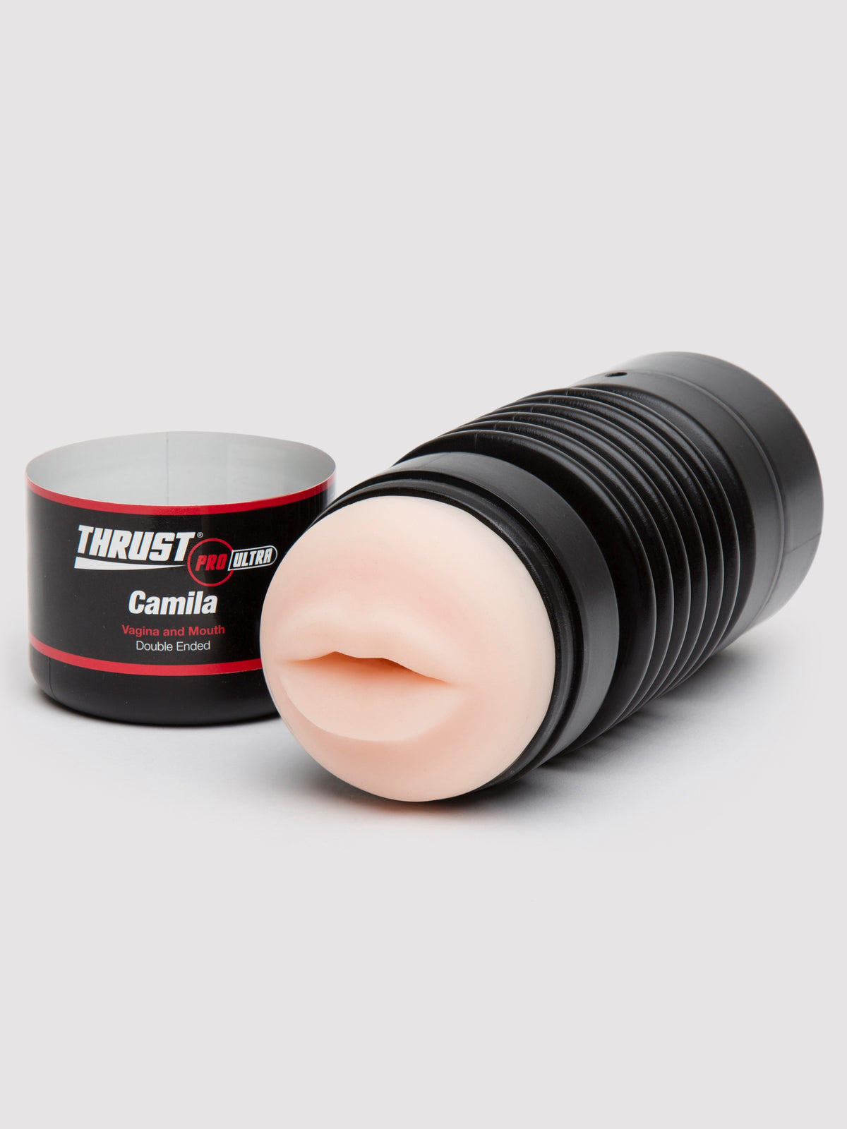 THRUST Pro Ultra Camila Double-Ended Cup Realistic Vagina and Mouth, Flesh Pink