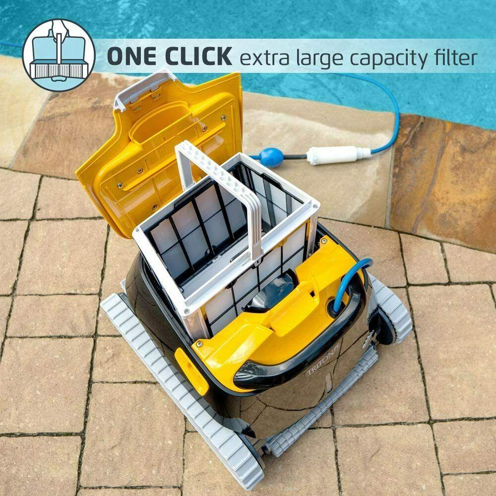 dolphin triton ps robotic pool vacuum cleaner with upgraded ultra-fine filters