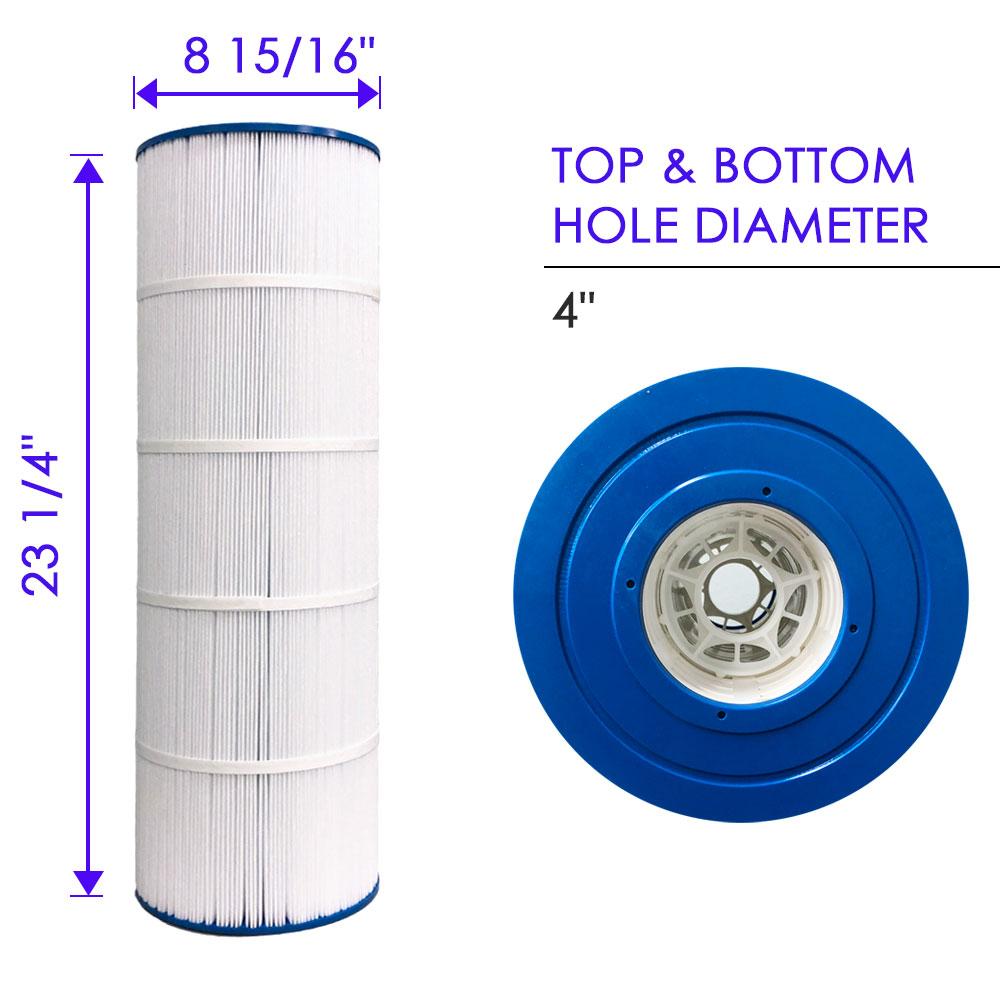 clurtech replacement hayward star-clear plus c1200 pool filter cartridge 4 pack
