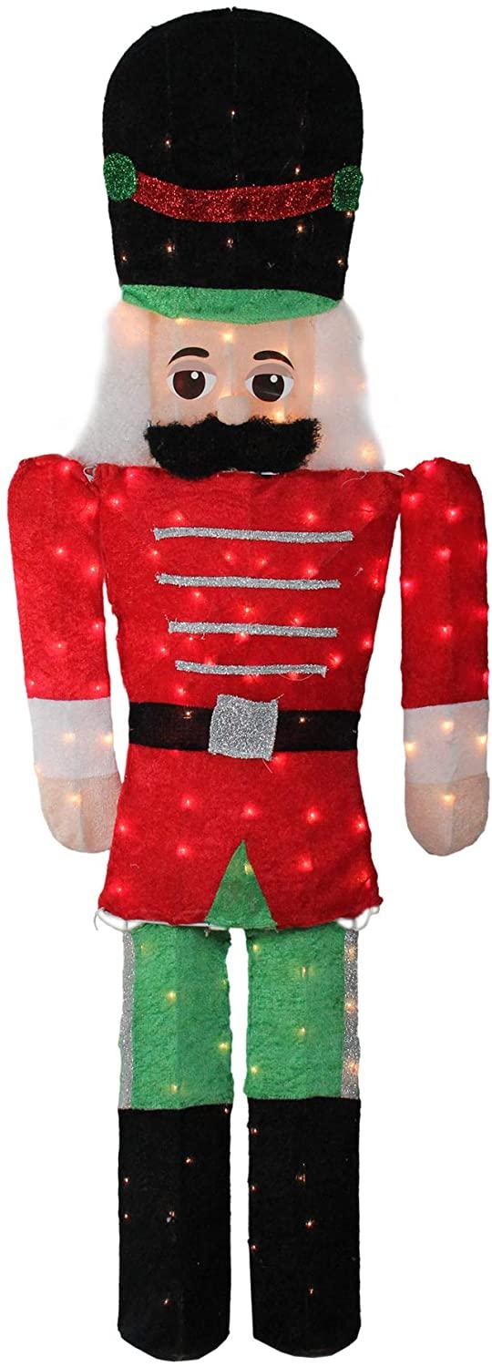 Northlight 6' Pre-Lit Candy Cane Lane 2-D Toy Soldier Christmas Outdoor Decor