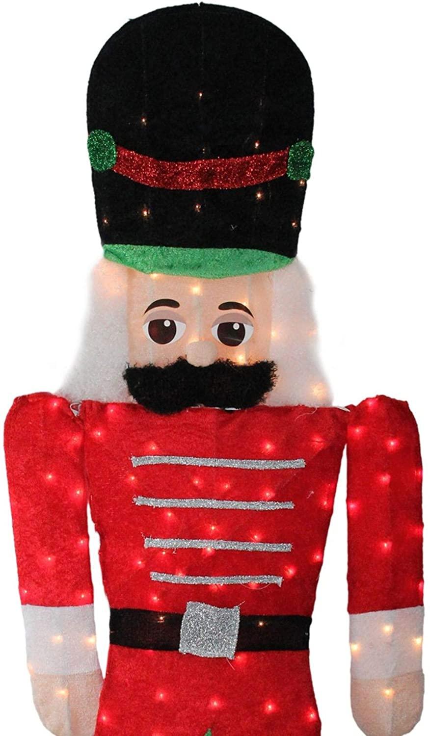 Northlight 6' Pre-Lit Candy Cane Lane 2-D Toy Soldier Christmas Outdoor Decor
