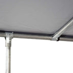 PawHut 7.5'x7.5'x5.6' LarOutdoor Dog Kennel Galvanized Steel Fence with Oxford Cloth Roof and Lock