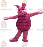 BIGGYMONKEYmascot costume of Piglet, the famous pink pig in Winnie the Pooh