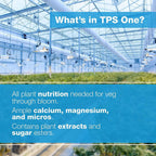 tps-one liquid one part plant nutrient from veg to bloom, for lush growth and dense flowers by tps nutrients, 2.5 gallon (320 oz)