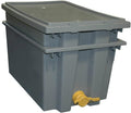mann lake hh231 plastic uncapping tank, gray