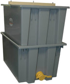 mann lake hh231 plastic uncapping tank, gray