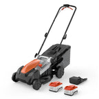 18 Inch Brushless Lawn Mower, 40V Cordless Electric Mower with 6-Position Height Adjustment, Push Mower for Garden Yards, 2×5.0Ah Batteries &amp; Charger Included
