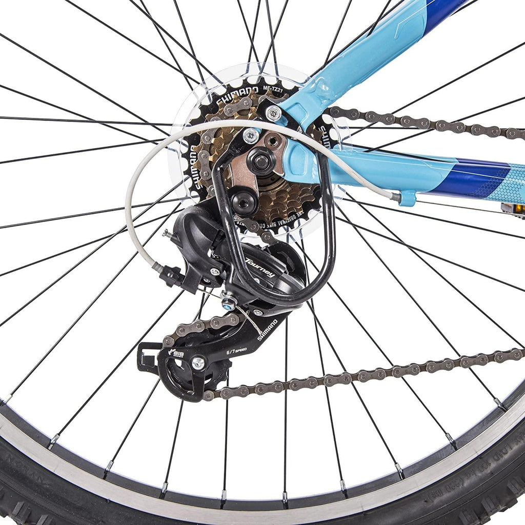 26" Royce Union RTT Womens 21-Speed Mountain Bike, 17" Aluminum Frame, Trigger Shift, Sky Blue (76438)