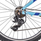 26" Royce Union RTT Womens 21-Speed Mountain Bike, 17" Aluminum Frame, Trigger Shift, Sky Blue (76438)