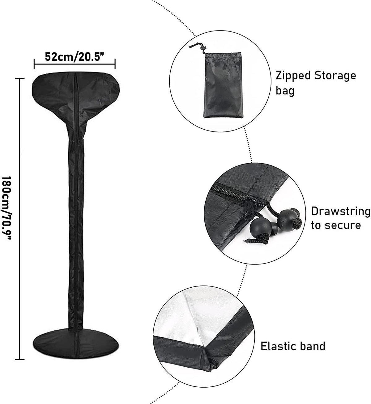 Electric patio heater (full coverage for patio heater)