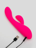 Lovehoney Dream Rabbit Rechargeable Silicone Warming Vibrator, Pink