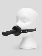 Bondage Boutique Silicone Gag with Dildo 5 Inch., Black