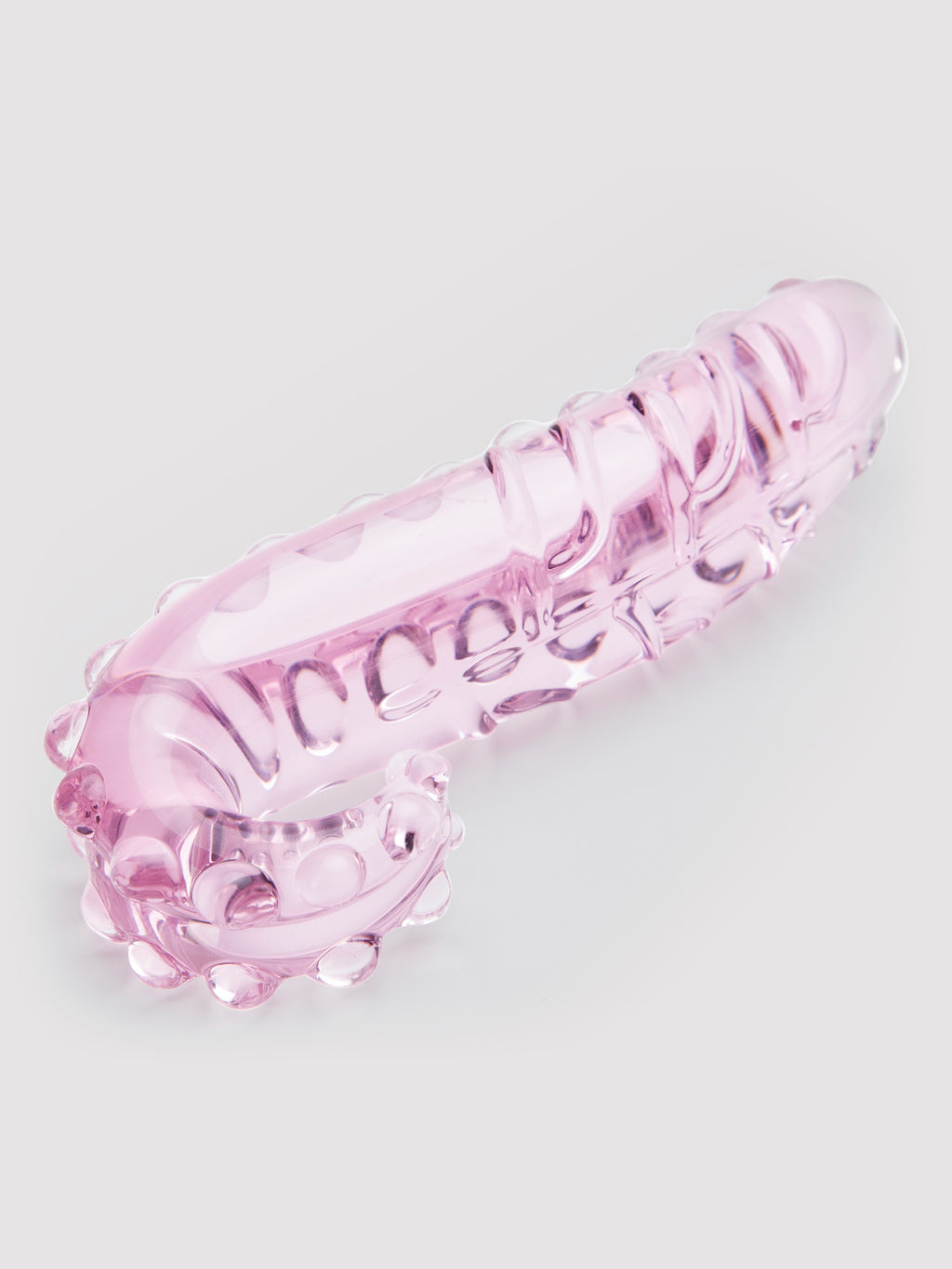 Lovehoney Tentacle Textured Sensual Glass Dildo, Pink