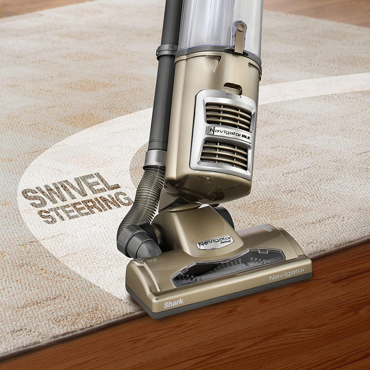 Shark Upright &amp; Canister Upright Vacuum, Gold/Silver