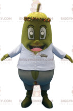 BIGGYMONKEYHugo Reitzel mascot costume. Pickle BIGGYMONKEYMascot Costume with Shirt