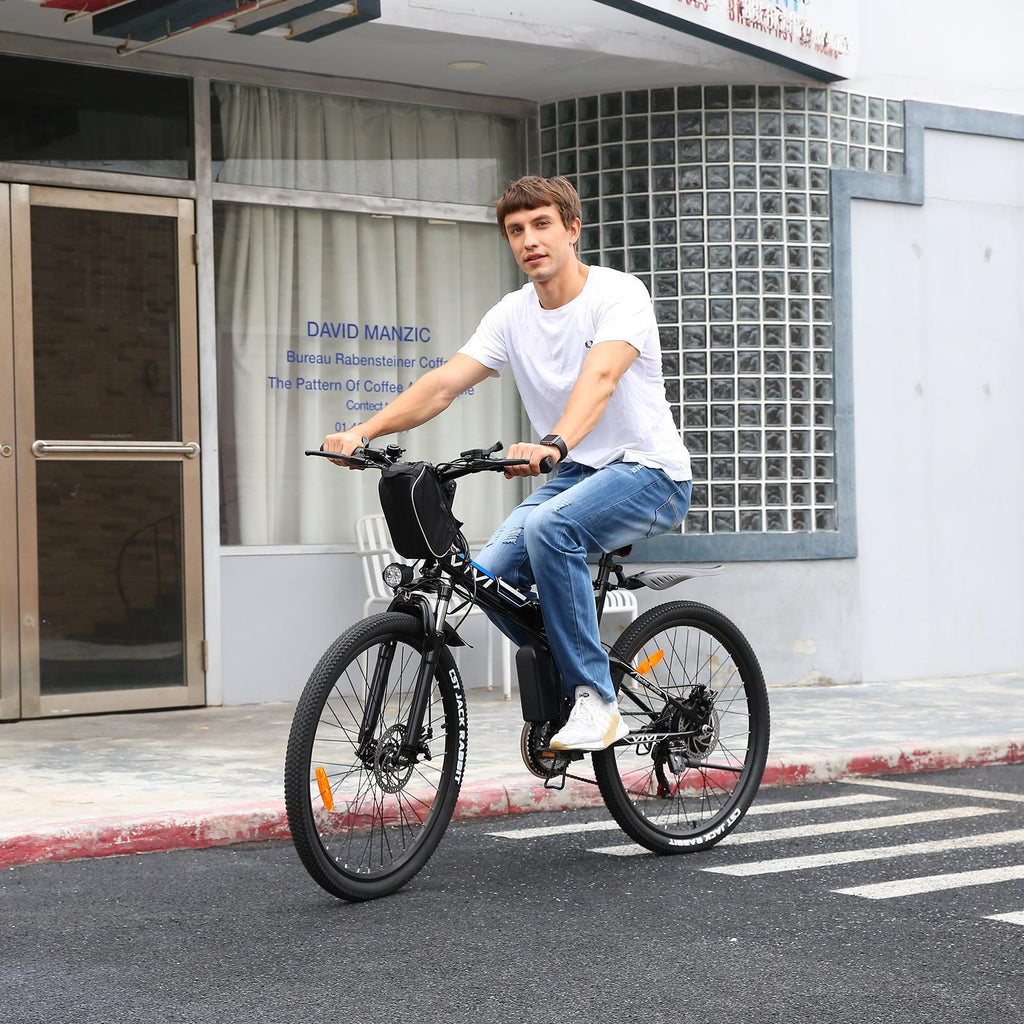 VIVI 350W Folding Electric Bike Electric Mountain Bicycle 26" Lightweight Ebike, Max 50Miles Electric Bike for Adults with Removable 8Ah Lithium Battery,Professional 21 Speeds