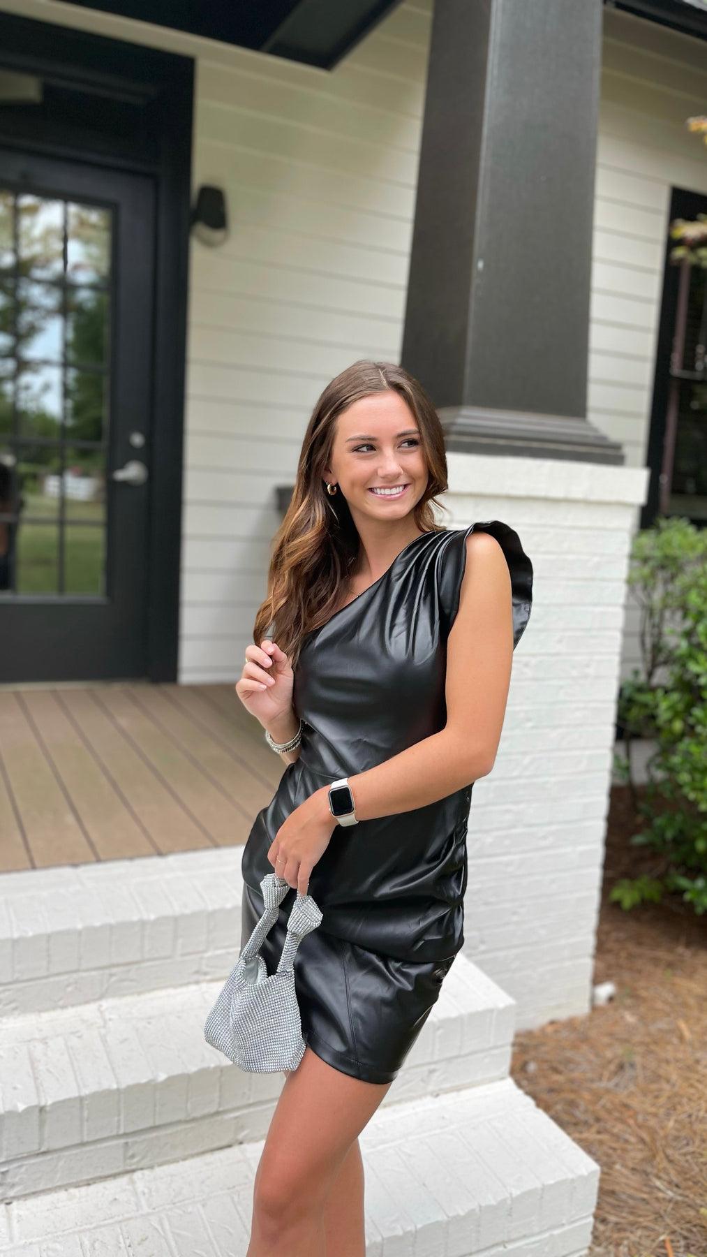 The Break My Soul Faux Leather Dress