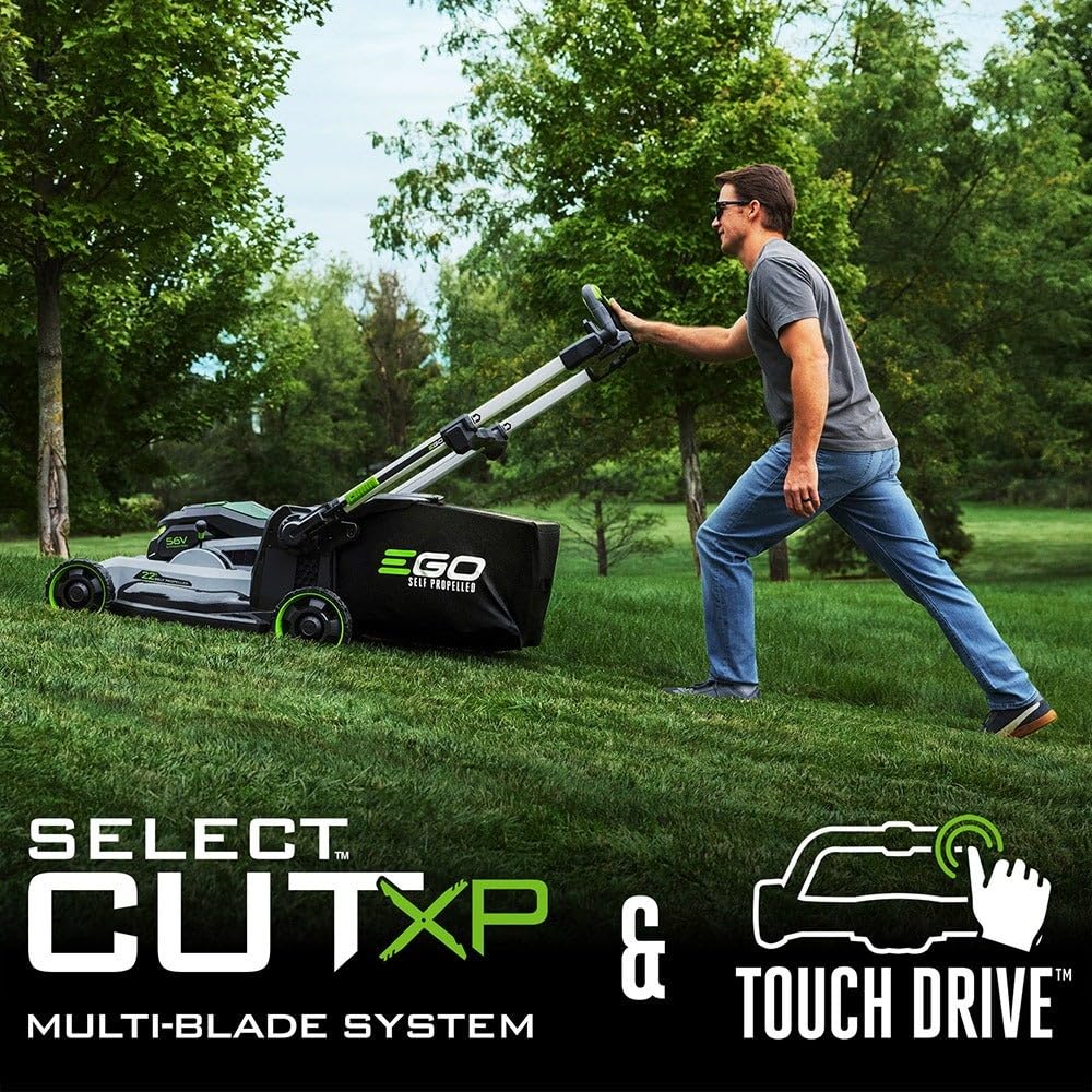 Electric Lawn Mower, Self-Propelled Cordless with 22" Super Composite Deck, Tool Only, Battery and Charger Not Included - LM2240SP