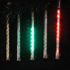 Set of 5 Red and Green LED Single Sided Christmas Light Tubes 32'