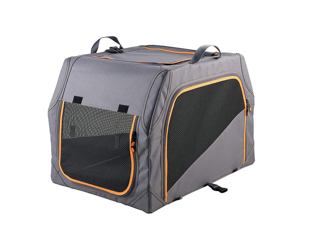 hunter Alu-Frame Dog Transport Box, 91 x 61 x 58 cm, Anthracite/Orange
