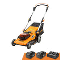 48V MAX Electric Lawn Mower, 19-inch Brushless Cordless Lawn Mower with 2X24V MAX 4.0Ah Battery and a Dual Charger-CLMF4819A