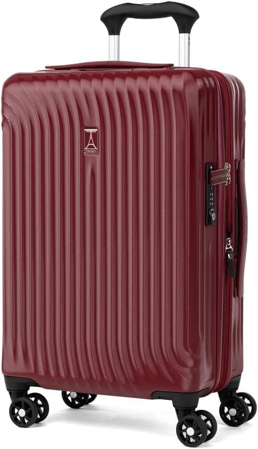 Maxlite Air Hardside Expandable Luggage, 8 Spinner Wheels, Lightweight Hard Shell Polycarbonate, Cabernet, 3-Piece Set (21/25/29)