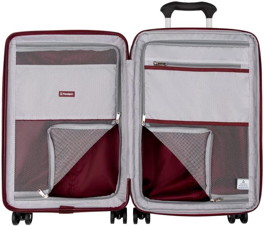 Maxlite Air Hardside Expandable Luggage, 8 Spinner Wheels, Lightweight Hard Shell Polycarbonate, Cabernet, 3-Piece Set (21/25/29)