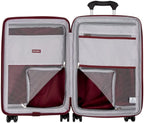 Maxlite Air Hardside Expandable Luggage, 8 Spinner Wheels, Lightweight Hard Shell Polycarbonate, Cabernet, 3-Piece Set (21/25/29)